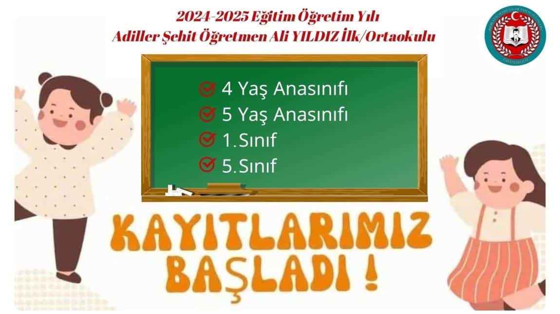 2024-2025 Eğitim Öğretim Yılı Kayıtlarımız Başladı.